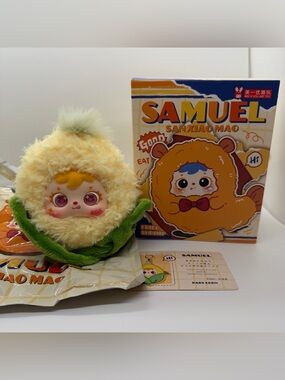 Samuel‎ Fried Shrimp Confirmed Corn On The Cob Plush Pendant Keychain